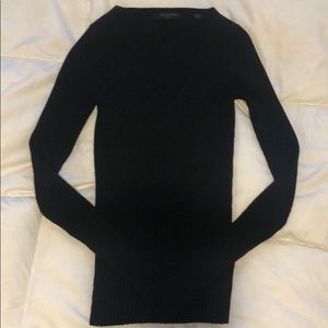 Black ribbed allsaints sweater size small
